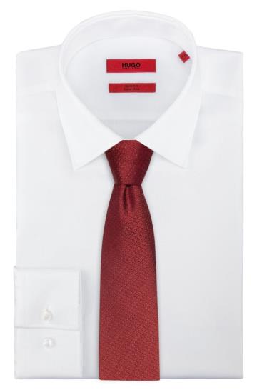 Krawaty HUGO Silk Głęboka Czerwone Męskie (Pl52144)